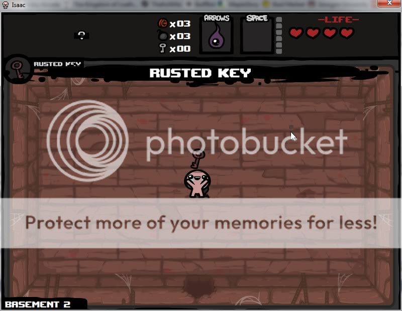 The binding of isaac rusted key