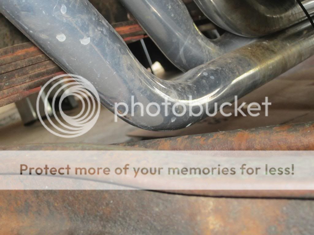 Red's Headers hitting steering linkage on bumps...anyone else had this