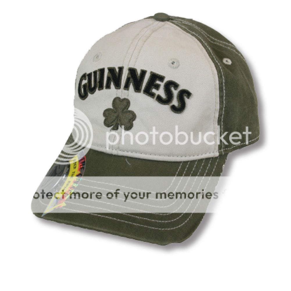 guinness beer green & white shamrock bottle opener adjustable